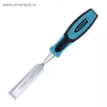 Долото-стамеска GROSS PIRANHA 25013, 25 мм, двухкомпонентная эргономичная рукоятка