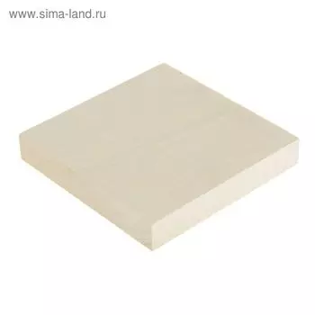 Заготовка для резьбы по дереву, липа, квадратная, 10010015 мм