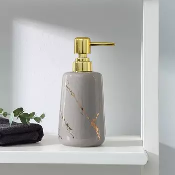 Дозатор для жидкого мыла SAVANNA Lightning, 350 мл, цвет бежевый