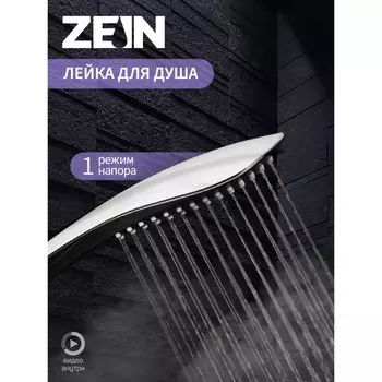 Душевая лейка ZEIN Z0201, 1 режим, 63250 мм, пластик, цвет черный, хром