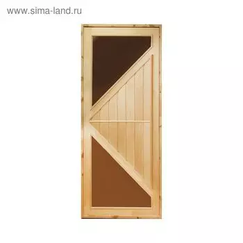 Дверь для бани и сауны "Углы", 170х80