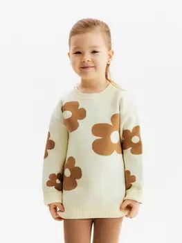 Джемпер детский KAFTAN «Цветы», размер 32 (110-116 см)