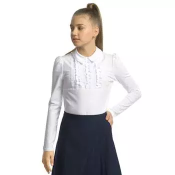 Джемпер для девочек, рост 152 см, цвет белый