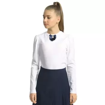 Джемпер для девочек, рост 158 см, цвет белый