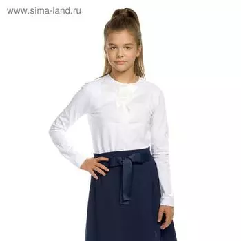 Джемпер для девочек, рост 164 см, цвет белый