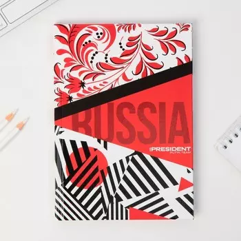 Ежедневник А5, 96 л "Russia"