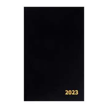 Ежедневник датир 2023г А5 168л б/вин, Черный