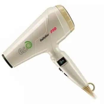Фен BaByliss Pro ECO BAB6170E, 1800 Вт, 2 скорости, 2 темп. режима, 1 насадка, бежевый