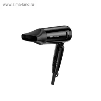 Фен Braun HD350, 1600 Вт, 2 температурных режима, 1 скорость, ионизация, чёрный