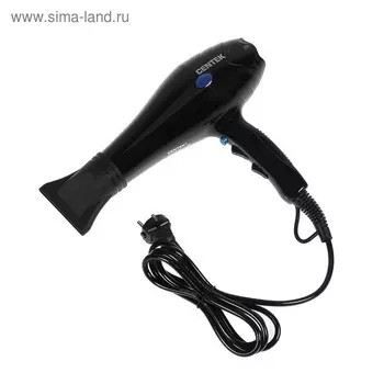 Фен Centek CT-2239, 2200 Вт, 2 скорости, 3 температурных режима, черный