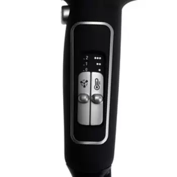 Фен Rowenta CV4741D0, 2200 Вт, 3 режима, 2 скорости, черный/серебристый