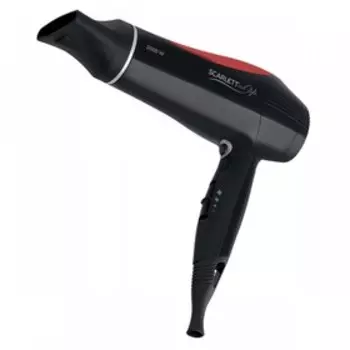 Фен Scarlett SC-HD70IT44, складной, 2000 Вт, ионизация, 3 режима, шнур 1.8 м