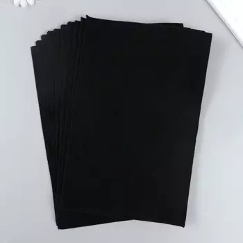 Фетр мягкий 1,5 мм 20х30 см, чёрный