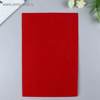 Фетр жесткий 1 мм 20х30 см красный микс