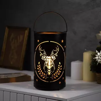 Фигура световая «Величавый олень», 12.321 см, 1 LED. батарейки АААх3 (не в компл.), свечение тёплое белое