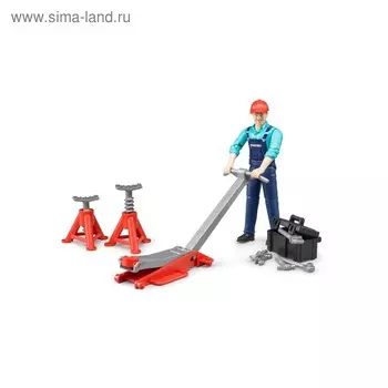 Фигурка автослесаря с аксессуарами