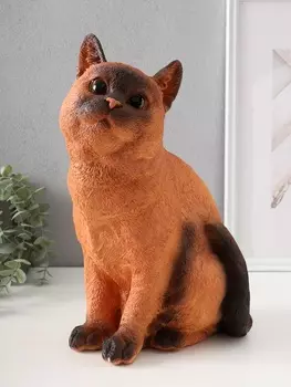 Фигурка гипс «Кошка Сиамская окраска», 31.51624 см