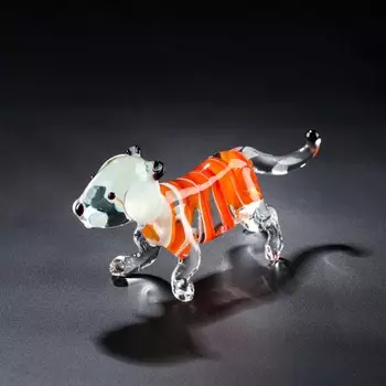 Фигурка стеклянная "Кот", 8.5х3х4.5 см, микс