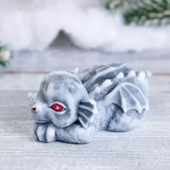 Фигурное мыло "Дракончик" серое, 70гр