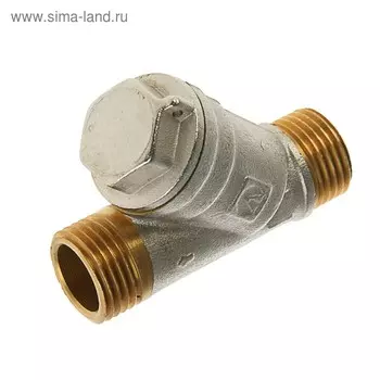 Фильтр грубой очистки Valtec, 1/2", наружная резьба, никелированный, латунь
