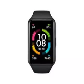 Фитнес-браслет Honor Band 6 (ARG-B39), 1.47", Amoled, пульсометр, шагомер, 180 мАч, черный