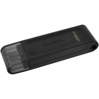 Флеш Диск Kingston 128GB DataTraveler 70 Type-C DT70/128GB USB3.2 черный