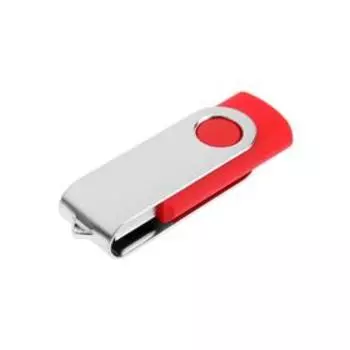 Флешка L 104 R, 16 ГБ, USB2.0, чт до 25 Мб/с, зап до 15 Мб/с, красная