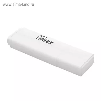 Флешка Mirex LINE WHITE, 16 Гб, USB2.0, чт до 25 Мб/с, зап до 15 Мб/с, белая