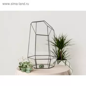 Флорариум «Айсберг», стекло, швы чёрные