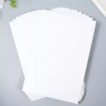 Фоамиран глиттерный Magic 4 Hobby 2 мм, белый, 2030 см
