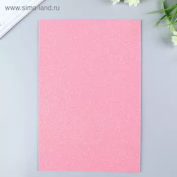 Фоамиран глиттерный Magic 4 Hobby 2 мм цв. розовый, 20х30 см