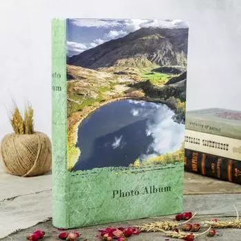 Фотоальбом на 300 фото10х15 см "Озёра" книжный п-т