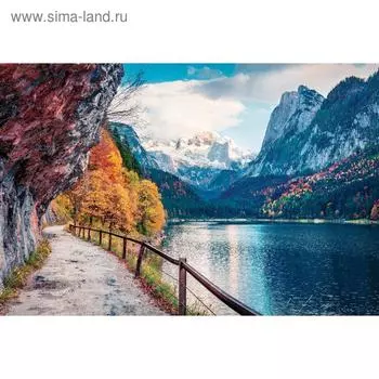 Фотосетка, 300 200 см, с фотопечатью, люверсы шаг 1 м, «Горная дорожка», Greengo