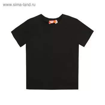 Футболка детская, рост 104, чёрный