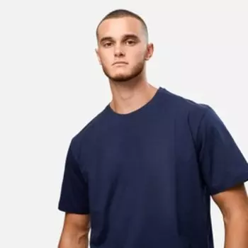 Футболка мужская, цвет тёмно-синий, принт МИКС, размер 52 (2XL)