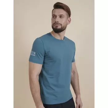 Футболка мужская, размер XXL, цвет морская волна