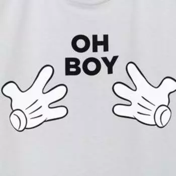 Футболка Oh boy Микки Маус, серый