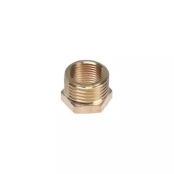 Футорка ZEIN, 1/2" х 3/8", наружная/внутренняя резьба, латунь