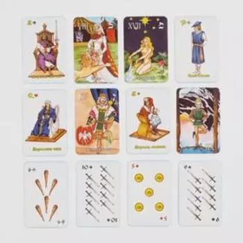 Карты таро "Классические", карты гадальные, с инструкцией, 78 карт, 5 х 7.5 см