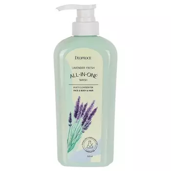 Гель для душа Deoproce Lavender Fresh All-In-One, 510 мл