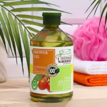 Гель для душа Питательный с экстрактом ягод годжи"HERBAL&BERRIES" by MODAMO 500мл
