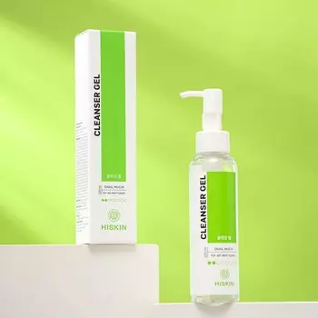 Гель для умывания HISKIN "Cleanser gel", с муцином улитки, 120 мл