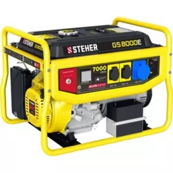 Генератор бенз. STEHER GS-8000Е, 4Т, 220 В, 700 Вт, 15 л.с., электро/руч. старт, 25 л