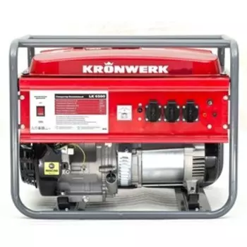 Генератор KRONWERK LK 6500, бензиновый, 5.5 кВт, 220 В, бак 25 л, ручной старт