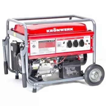 Генератор KRONWERK LK 7500E, бензиновый, 6.5 кВт, 220 В, бак 25 л, электростартер