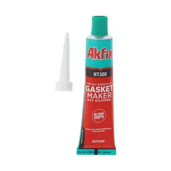 Герметик силиконовый Akfix НТ300, термостойкий, черный, 50 г