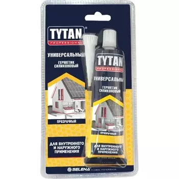 Герметик TYTAN, силиконовый, универсальный, прозрачный, 85 мл