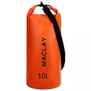 Гермомешок туристический maclay, 10 л, 500D, с лямкой, цвет МИКС
