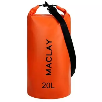 Гермомешок туристический maclay, 20 л, 500D, с лямкой, бежевый