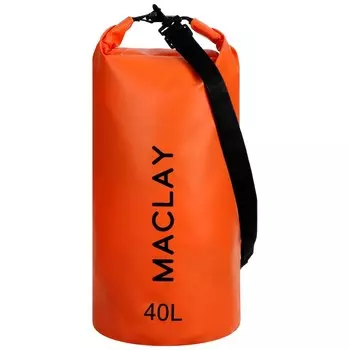 Гермомешок туристический maclay, 40 л, 500D, с лямкой, бежевый